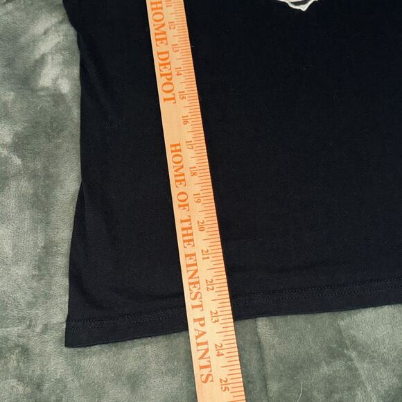 Rene Rofe T-Shirt Women Large Black Heart Short Sleeve Sleepwear Zebra Y2K - Picture 6 of 6